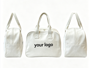 Custom Women Hand Weekender Bag Minimalist Overnight Heavy Duty Cotton <b>Canvas</b> Travel <b>Tote</b> Bags With Printed or Embroidered Logo - Product Image 3