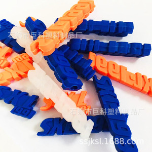 Hebilla de cuerda con letras 3D de plástico Jk, colgante de logotipo colorido para sudaderas, chaquetas, bolsos, botones con ojales duraderos - Product Image 2