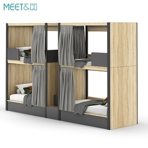 Versatile Modern <b>Double</b> Deck Wooden <b>Bunk</b> Beds for Dormitories for Schools Hotels Apartments Colleges Hospitals and Bedrooms - Product Image 3