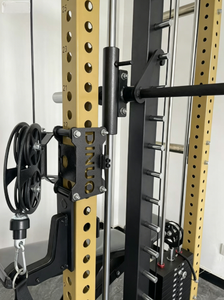 Station de musculation tout-en-un multifonctionnelle : Rack <span class=keywords><strong>Smith</strong></span>, Rack à Squat, Half Rack réglable, Crossover de câbles, Triceps, Chest Fly - Product Image 5