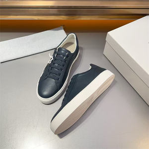 <span class=keywords><strong>Zapatillas</strong></span> Bajas con Cordones para Hombre <span class=keywords><strong>de</strong></span> Cuero Genuino, Zapatos Casuales Blancos Versátiles <span class=keywords><strong>de</strong></span> Moda, Calzado Plano Individual para Vestir y Caminar - Product Image 4