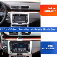 Autoradio 7 pouces IPS avec GPS intégré, caméra de recul, écran tactile, montage sur tableau de bord, garantie 1 an pour VW Beetle