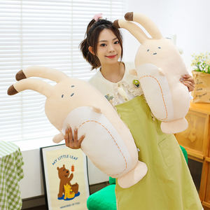 Cute Razor Clam Plush Throw Pillow Creative Stuffed Razor Shell Toy Venta al por mayor Cute Razor Soft Pillow Plush Toy - Product Image 3