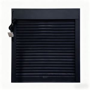 Ventana Moderna de Aluminio Negro con Persiana Enrollable y Contraventana de Seguridad, Diseño de Ventana Enrollable Eléctrica - Product Image 5