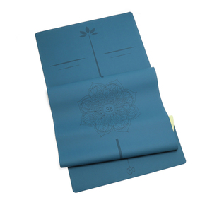 Tappetino da palestra <span class=keywords><strong>Yoga</strong></span> Eco-Friendly per l'allineamento del corpo in gomma da viaggio nero tappetino <span class=keywords><strong>Yoga</strong></span> con borsa - Product Image 2
