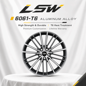 ล้อแม็กซ์ LS8150 6061-T6 อลูมิเนียม ขนาด 15-26 นิ้ว 5 ก้านแบบ Twin Spoke สำหรับ Audi A5 A7 Mercedes ล้อฟอร์จเว้าหลังการขาย - Product Image 4