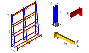 من المصنع مباشرة رف رف تخزين أسطوانة الأرفف - Product Image 6
