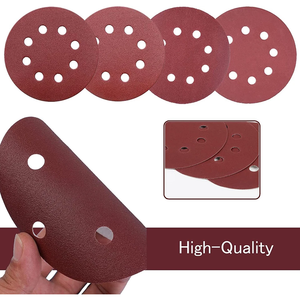 Stock local aux États-Unis, 120 disques de ponçage de 5 pouces, grains 40, 60, 80, 120, 150, 240, 8 trous, papier abrasif auto-agrippant - Product Image 3
