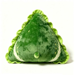 Almohada de Peluche Personalizable con Forma de Onigiri Verde, Juguete Suave para Aliviar el Estrés, Unisex, para Mayores de 3 Años - Product Image 3