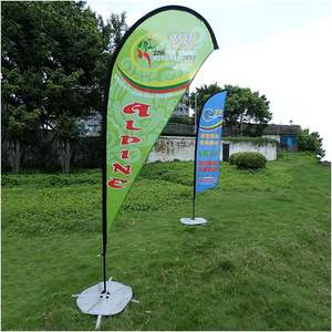 आउटडोर उड़ान बैनर पदोन्नति कस्टम मुद्रित विज्ञापन पंख आंसू-ड्रॉप फ्लैग बाली धनुष समुद्र तट ध्वज - Product Image 6