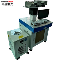 Machine de gravure laser pour clavier d'ordinateur blanc, machine de marquage UV à double tête pour touches translucides colorées