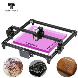 TWOTREES factory China supplier 5500MW laser engraving machine 0.01mm high precision 400*400mm size Laser carving machine