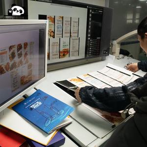 Páginas Insertables, Papel Grueso Plegado Personalizado A4, Folleto Elegante, Tarjetas de Menú Trípticas para Restaurante, Impresión de Menús para Llevar - Product Image 5