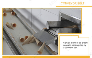 التجارية المستخدمة التلقائي الهراء الآيس كريم المخروط الخبز توالت بسكويت السكر مخروط آلة - Product Image 2