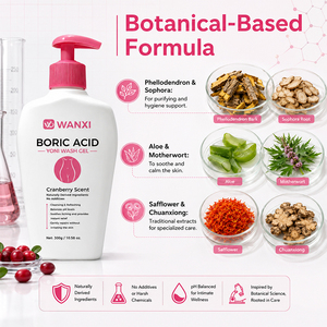 <span class=keywords><strong>Gel</strong></span> <span class=keywords><strong>Nettoyant</strong></span> <span class=keywords><strong>Intime</strong></span> à la Canneberge le Plus Vendu, à l'Aloe Vera et à l'Acide Borique, Sans Cruauté Animale, Équilibrant le PH, Soin Féminin Anti-Démangeaisons et Anti-Odeurs - Product Image 2