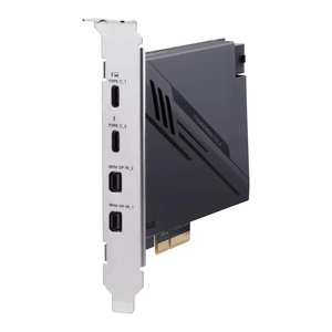 Carte d'extension ThunderboltEX 4, double ports USB-C, <span class=keywords><strong>DP</strong></span> 1.4, PCIe3.0 X4, 40 Gbps, ultra-rapide, prise en charge 8K Ultra HD, USB4, métal - Product Image 2