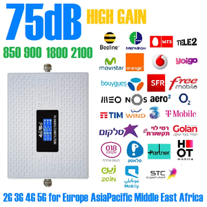 Répéteur GSM 3 bandes compatible HWATEL B8 B3 B1, amplificateur cellulaire 2G 3G 4G 5G LTE, amplificateur de signal mobile tribande, amplificateur de signal de téléphone portable 900 1800 - Product Image 3