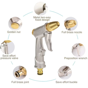 Pulvérisateur <span class=keywords><strong>d</strong></span>'eau de jardin en métal <span class=keywords><strong>haute</strong></span> <span class=keywords><strong>pression</strong></span> avec jet de <span class=keywords><strong>tuyau</strong></span> <span class=keywords><strong>pour</strong></span> pelouse lavage de voiture <span class=keywords><strong>arrosage</strong></span> de la cour - Pistolet <span class=keywords><strong>d</strong></span>'<span class=keywords><strong>arrosage</strong></span> de jardin domestique - Product Image 4