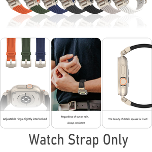 Bracelet sport respirant creux mécanique Upro pour Apple Watch Ultra 3 2 49 mm Série 11 10 9 8 7 46 mm 45 mm iWatch, bracelet en silicone - Product Image 4