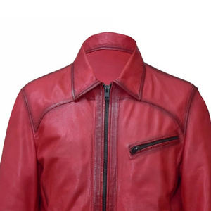 Veste en cuir décontractée pour hommes à prix raisonnable Meilleure qualité en cuir véritable Matériau fabriqué en vêtements d'extérieur pour hommes - Product Image 3