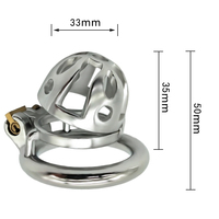 Cage de chasteté FRRK Sissy ultra petite, authentique dispositif métallique pour pénis, anneau de chasteté en acier, jouets sexuels BDSM pour CBT