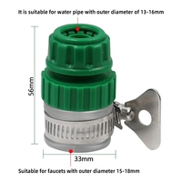 Raccord de connecteur d'adaptateur de robinet d'eau universel en plastique raccord rapide