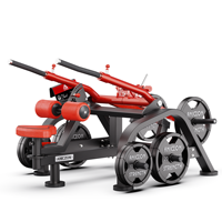 Machine à poussée à deux positions avec hauteur réglable pour l'isolement des triceps