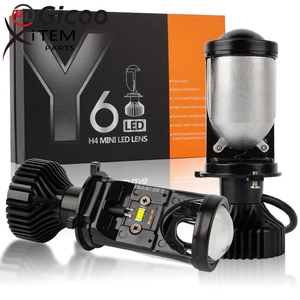 GICOO Faro Delantero LED H4 Y6 Y6D, Bombilla para Automóvil de 72W 16000LM, Lámpara Láser, Mini Proyector LED - Product Image 2