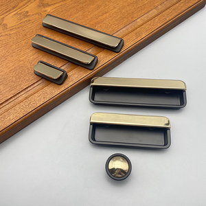 Popular Entry lux Zinc Gold and <strong>Black</strong> Kitchen <strong>Door</strong> Handles Cabinet <strong>Knobs</strong> Gold <strong>Knobs</strong> Sofa Handle Wood - Product Image 1