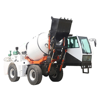 Petite bétonnière mobile auto-alimentée, type agitateur à béton, bétonnière auto-chargeuse à vendre