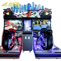 Nouvelle machine de jeu vidéo à monnayeur ACS Super Dynamic Motorcycle 5DX, simulateur de course automobile, en métal, japonais, anglais