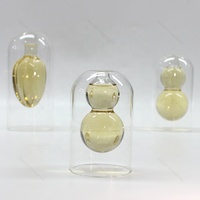 Nouvelle tendance, diffuseur de parfum en verre borosilicate à double paroi transparent, fond creux, pour la décoration de la maison