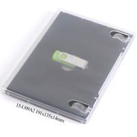 Boîte de rangement en plastique pour clé USB SUNSHING Factory, étui pivotant pour clé USB/DVD, emballage personnalisé en mousse plastique pour clé USB.