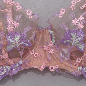 Lingerie floreale ricamo trasparente Sexy pizzo donna <span class=keywords><strong>intimo</strong></span> reggiseno <span class=keywords><strong>perizoma</strong></span> abbigliamento esotico abiti erotici Set <span class=keywords><strong>intimo</strong></span> - Product Image 6