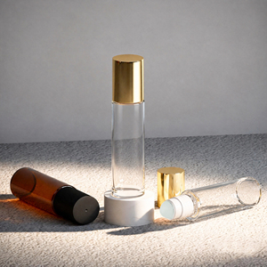 Botellas <span class=keywords><strong>de</strong></span> Vidrio Ámbar/Transparente con Rodillo para Aceites Esenciales <span class=keywords><strong>de</strong></span> Marca Privada, 1ml-10ml, Gotero Personalizado con Serigrafía - Product Image 4