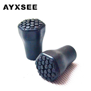 Ayxsee – couvre-pointes pour bâtons de randonnée, en plastique antidérapant hexagonal noir, pour bâtons de marche - Product Image 1