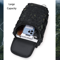 Sac à bandoulière tactique EDC, sac de poitrine Molle, sac à bandoulière croisé, sac de poitrine tactique imperméable pour le camping et la randonnée en plein air pour hommes