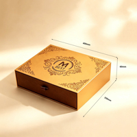 Boîte cadeau en carton personnalisée en gros, boîte cadeau haut de gamme pour chocolats, tiroir coulissant pour truffes, pralines et bonbons, livraison rapide