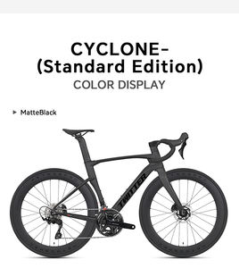Vélo de route Cyclone Twitter, vélo de course très vendu, entièrement en carbone, 24 vitesses, frein à disque, <span class=keywords><strong>groupe</strong></span> de transmission mécanique - Product Image 2