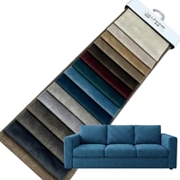 Tissu en velours Holland imprimé et gaufré 100 % polyester avec envers en polaire pour canapé, collection 2026 de textiles de maison
