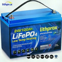 Batterie de chariot élévateur industriel au phosphate de fer et de lithium de qualité A 24V 100AH pour centre de distribution, sans entretien, CE RoHS UN38.3 UL