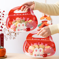 Pochette autoportante refermable découpée en forme de l'école, idéale pour les cadeaux d'enfants, bonbons, snacks, gelées, aliments pour animaux, lait, sushis, aliments en conserve, stockage anti-humidité