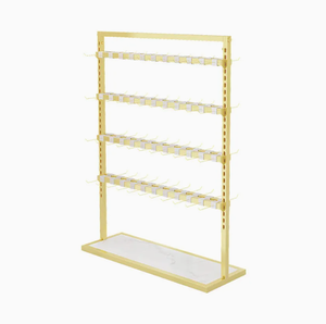 Tùy chỉnh thép không gỉ hai mặt sàn hiển thị đứng với <span class=keywords><strong>4</strong></span> kệ cho đồ lót và vớ-freestanding bán lẻ hiện đại sử dụng - Product Image 2