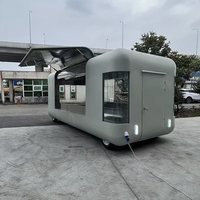 Food Truck avec Cuisine Complète, Pizza, Glaces, Barbecue, Remorque Alimentaire avec Toilettes, Chariot Alimentaire Mobile USA