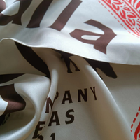 Fourniture d'usine 100% foulard en soie impression numérique conception personnalisée motif animal forme carrée pour la saison d'hiver