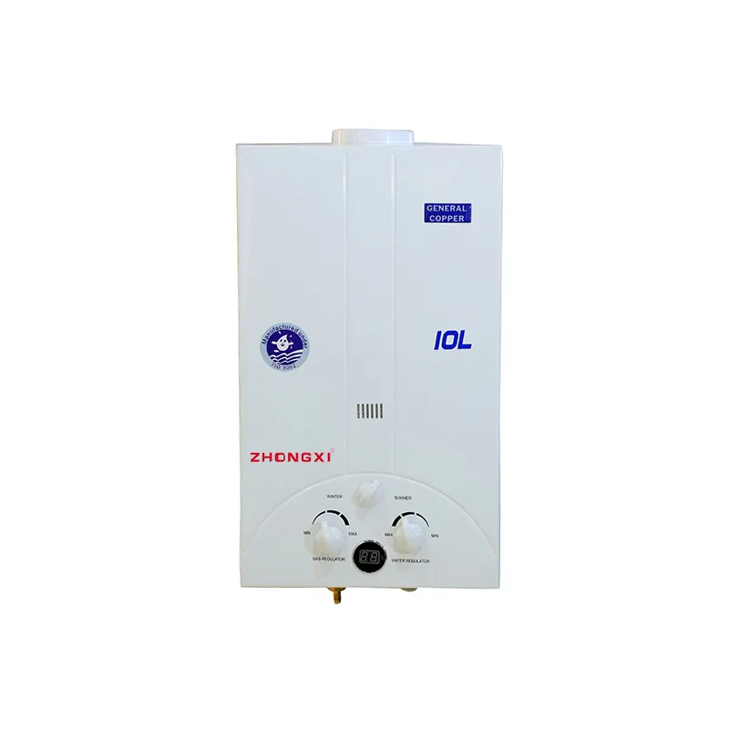 Calentador de agua de gas sin tanque de propano de escape equilibrado doméstico LPG de 10L Calentador de agua de control de temperatura inteligente