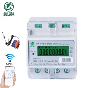 Compteur prépayé spécialement conçu et personnalisé compteur d'énergie Iot monophasé compteur Din Kw avec Communication Rs485