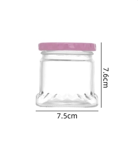 Frasco de Vidrio de Alta Calidad de 70 ml, Redondo, para Miel, Grado Alimenticio, Transparente, Vacío, para Envasar Nido de Pájaro, con Tapa Metálica de Rosca - Product Image 2