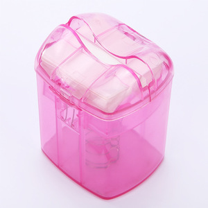 Boîte de rangement pour papiers de permanente, rose, rectangulaire, en plastique PP, 1-3L, type sur pied, design moderne, pour outils de coiffure en salon - Product Image 5