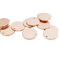 Diamètre personnalisé d'usine 0.5 ''0.625'' 0.75 ''1'' ébauches d'estampage de métal disque rond en laiton en acier aluminium